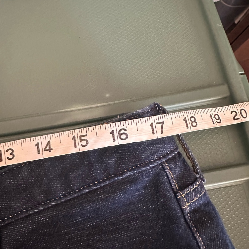 Everlane the Mid-Way Jean in true blue wash wide leg dark wash size 32 R - Picture 6 of 10